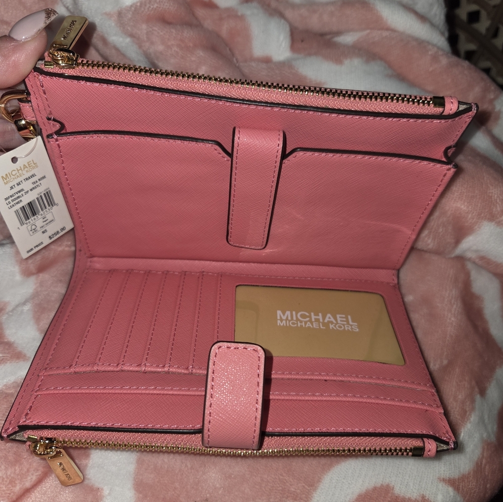 Michael Kors Large Double Zip Jet Set Wristlet Wallet. NWT. - Picture 8 of 8